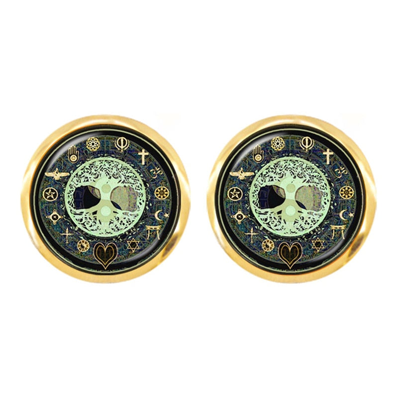 Taoism, Yin Yang Peace & 'Tree of Life' Earrings | Spiritual Earrings