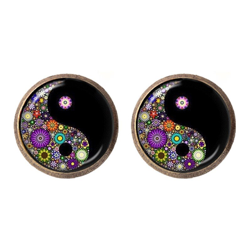 Taoism, Yin Yang Peace & 'Tree of Life' Earrings | Spiritual Earrings
