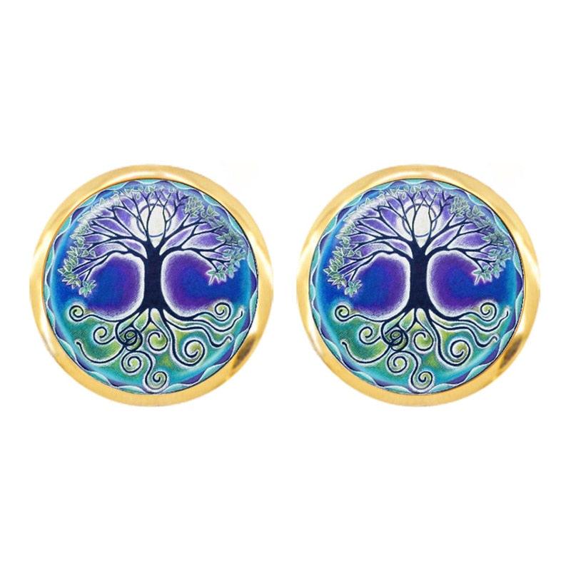 Taoism, Yin Yang Peace & 'Tree of Life' Earrings | Spiritual Earrings