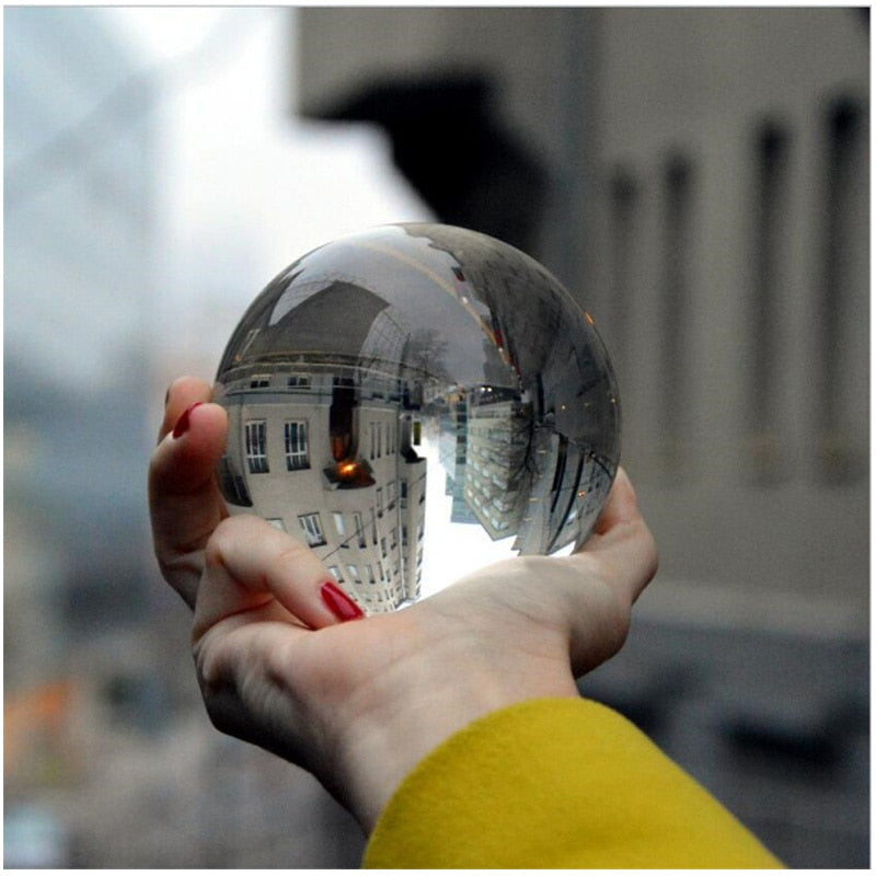 Clear Glass Crystal Ball | Divination Practice & Decor