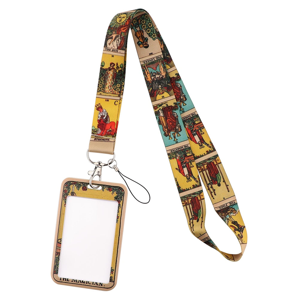Tarot Cards Lanyard with Badge Holder