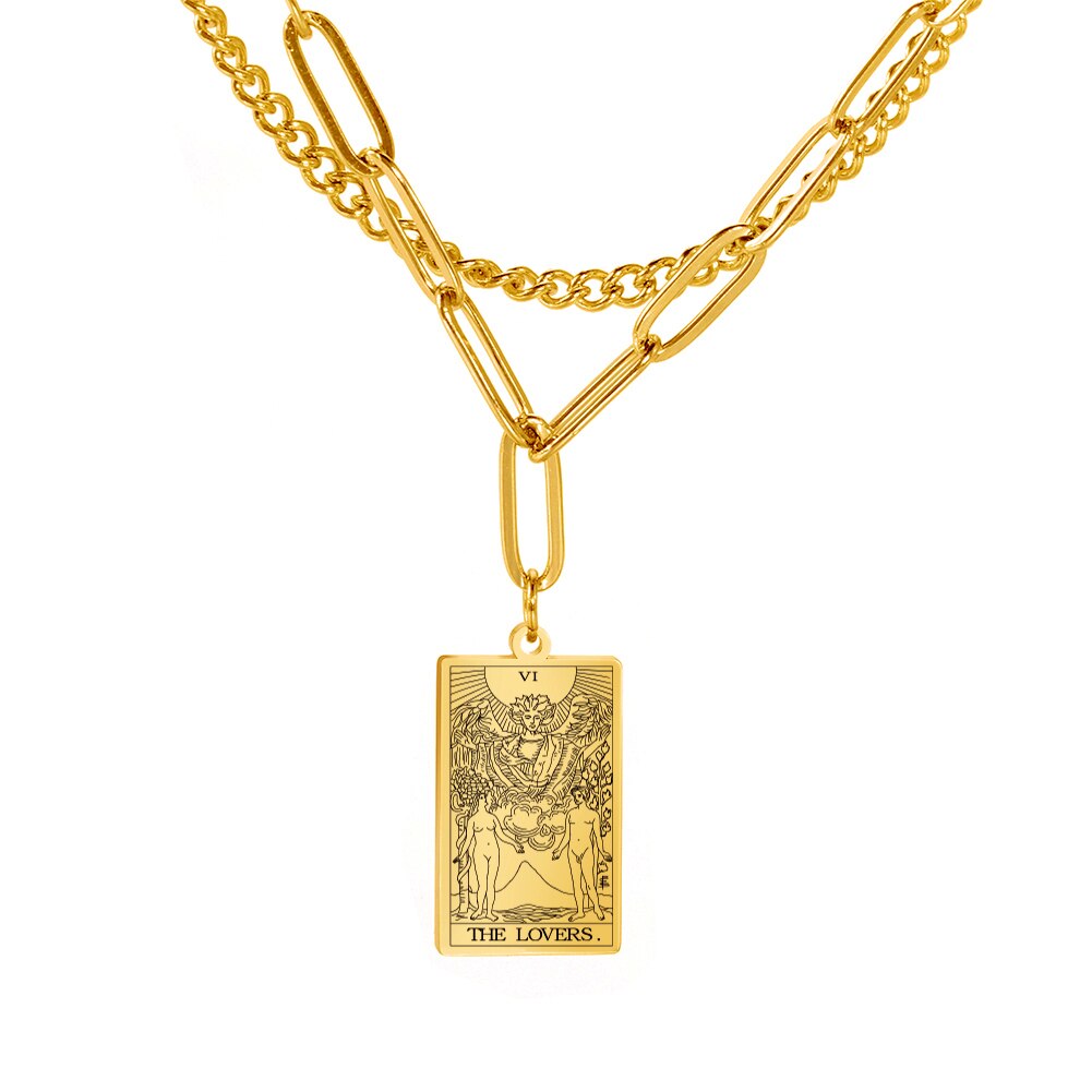 Tarot Card Chain Necklace | Major Arcana, Spiritual Jewelry