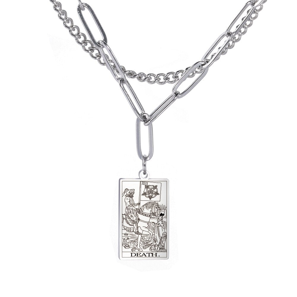 Tarot Card Chain Necklace | Major Arcana, Spiritual Jewelry