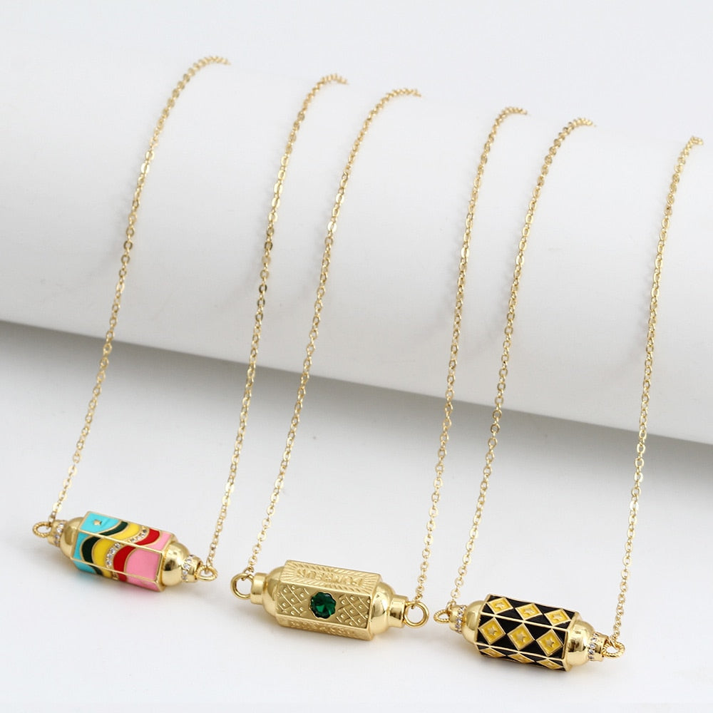 Gold Evil Eye Necklace and Pendant | Hexagonal Shape