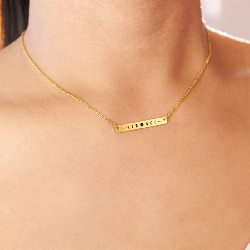 Moon Phase Statement Necklaces | Occult, Spiritual Jewelry