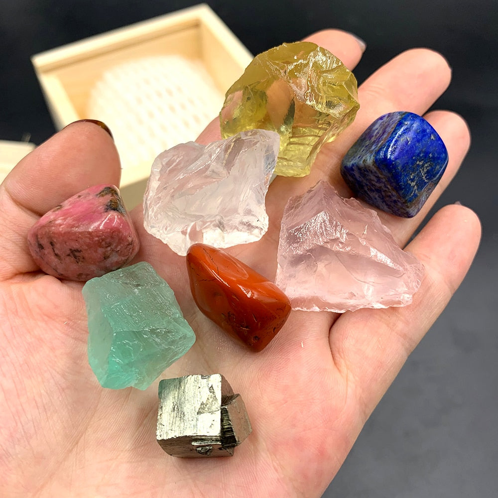 Chakra Healing Crystals, Divination Crystal Kit |Chakra Healing Kit