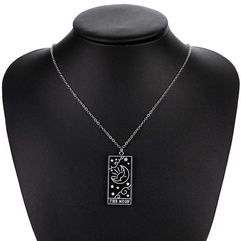 Tarot Card Charm Necklace | Multicolor Major Arcana Jewelry