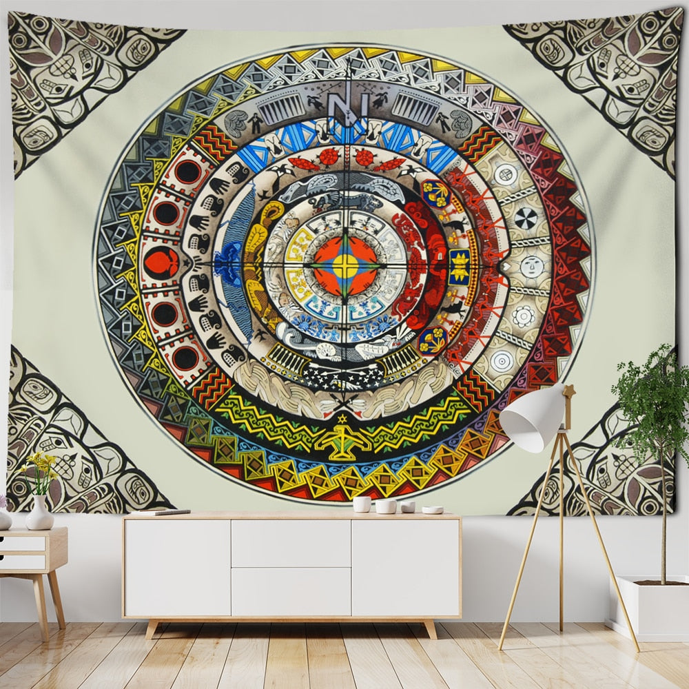 Tarot Card Tapestry Wall | Hanging Zodiac Mandela