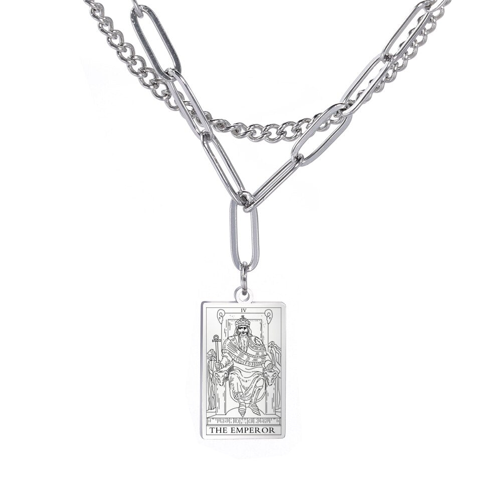 Tarot Card Chain Necklace | Major Arcana, Spiritual Jewelry