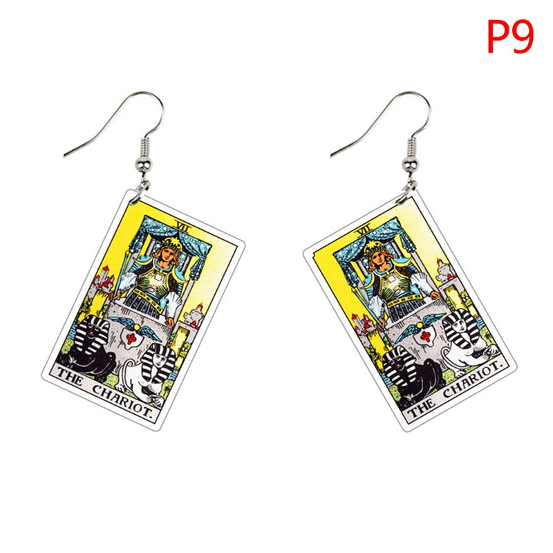 Major Arcana Tarot Card Earrings Set | Rider-Waite-Smith Jewelry