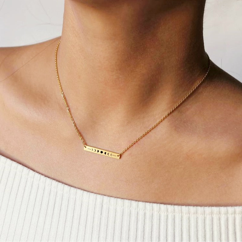 Moon Phase Statement Necklaces | Occult, Spiritual Jewelry