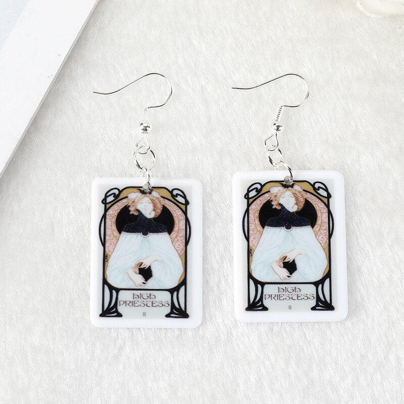 Vintage Tarot Card Earring Set