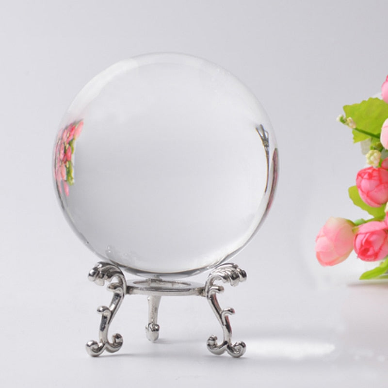 Clear Glass Crystal Ball | Divination Practice & Decor