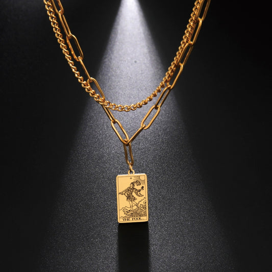 Tarot Card Chain Necklace | Major Arcana, Spiritual Jewelry
