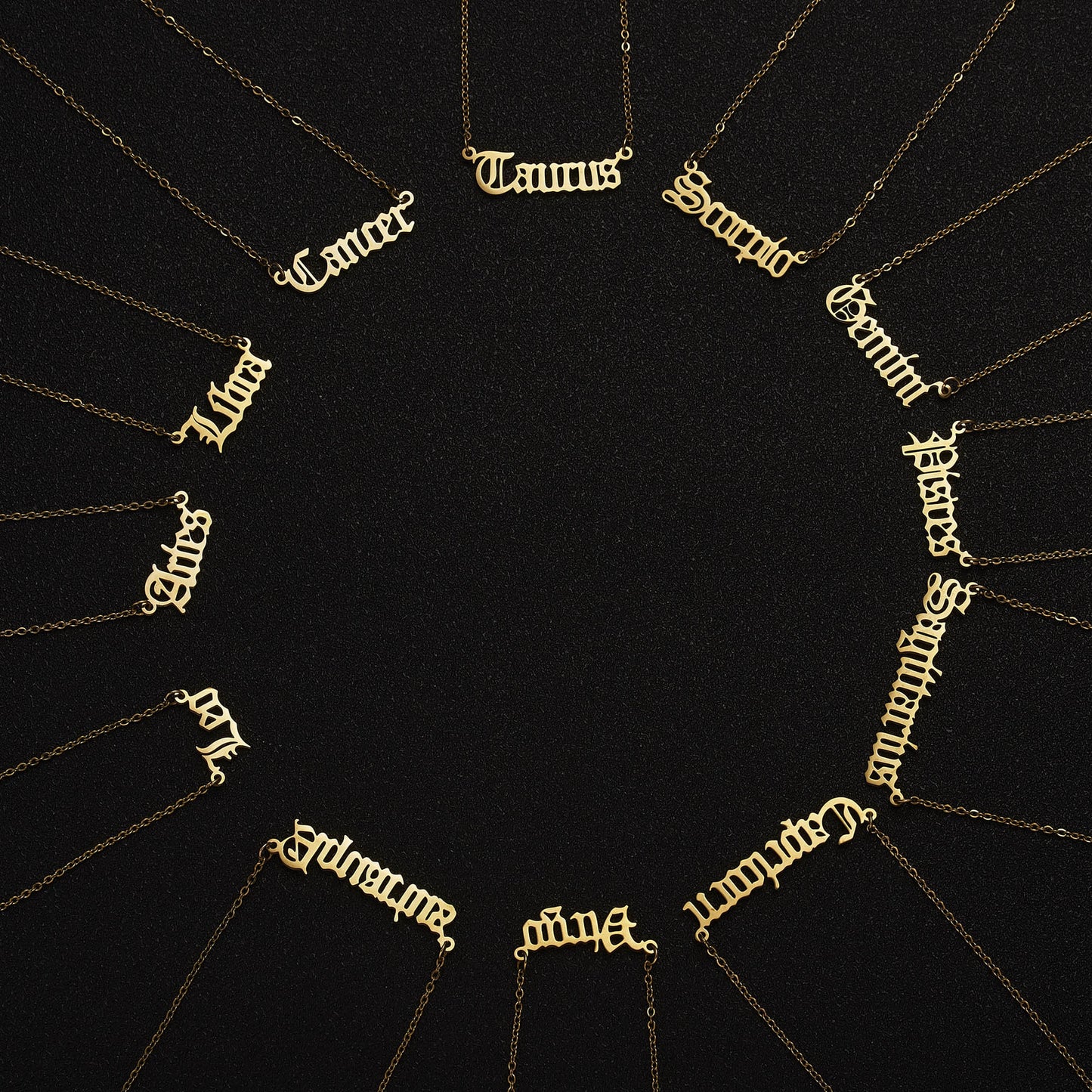 3 Piece Zodiac Necklace Set | Astrology Jewelry