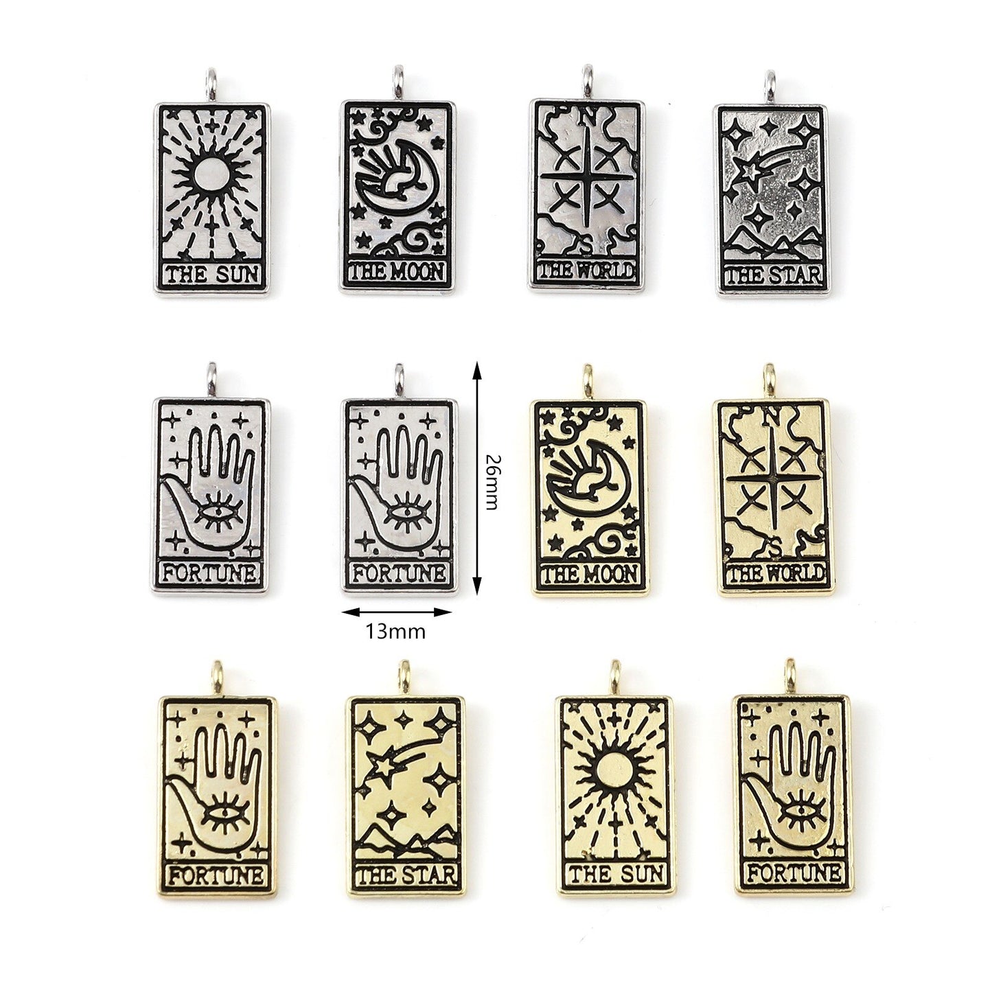 Major Arcana Vintage Tarot Charms | For DIY Jewelry Making