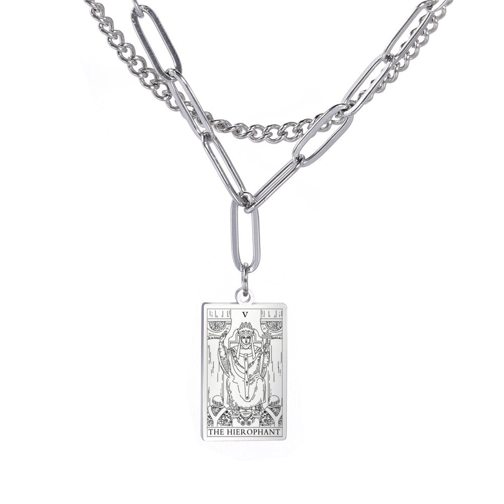 Tarot Card Chain Necklace | Major Arcana, Spiritual Jewelry
