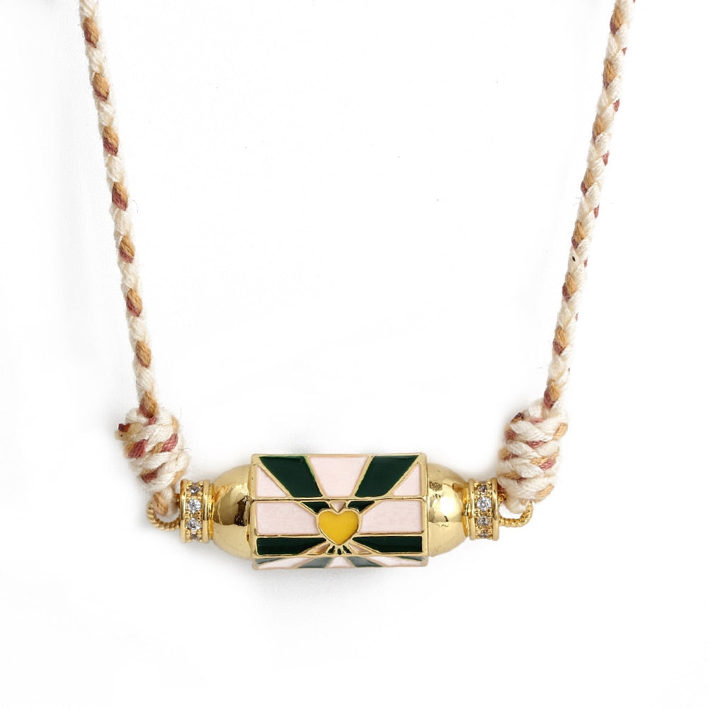 Gold Evil Eye Necklace and Pendant | Hexagonal Shape