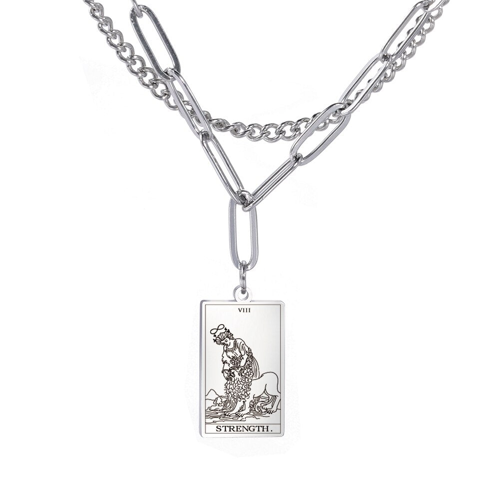 Tarot Card Chain Necklace | Major Arcana, Spiritual Jewelry