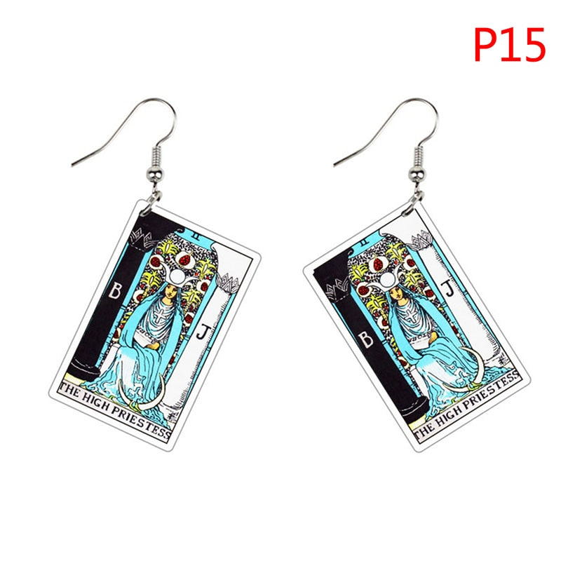 Major Arcana Tarot Card Earrings Set | Rider-Waite-Smith Jewelry