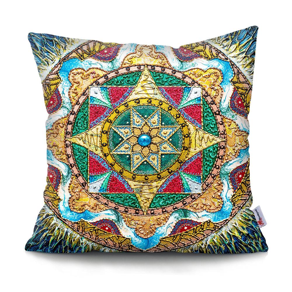 Colorful Mandala Pillow Covers | Spiritual Home Accessories