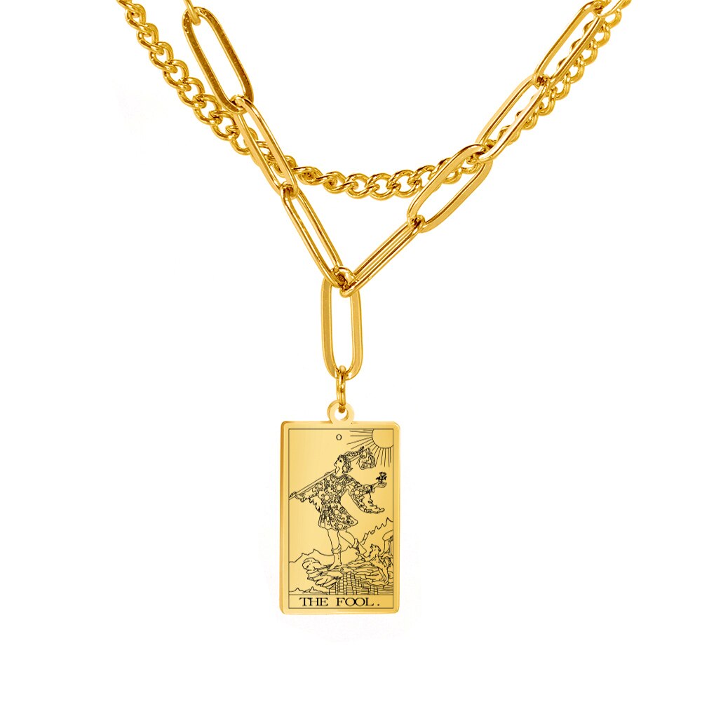 Tarot Card Chain Necklace | Major Arcana, Spiritual Jewelry