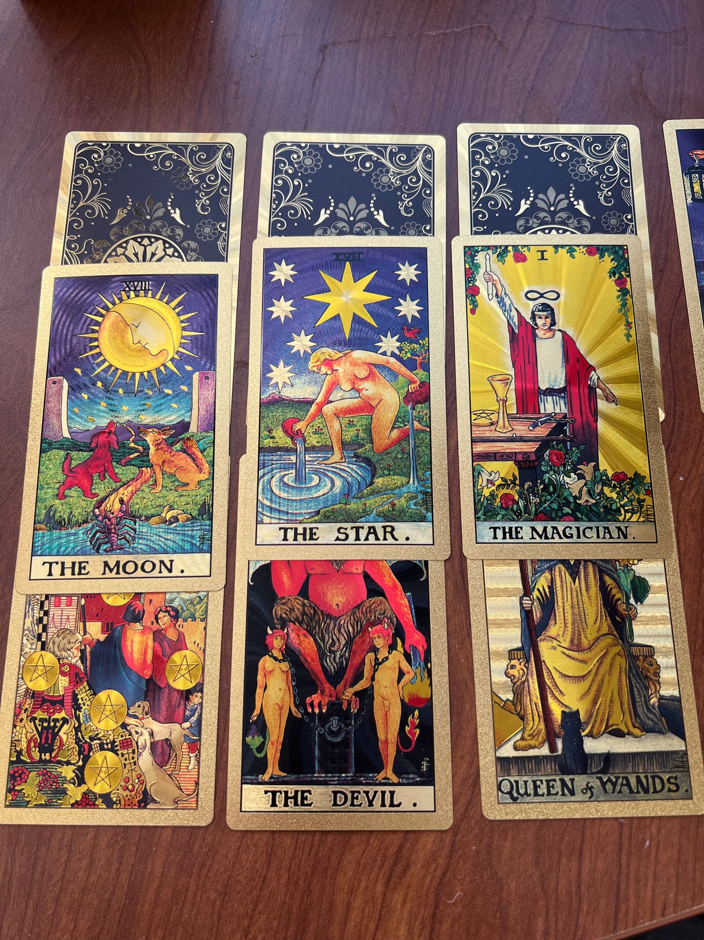Gold Foil Rider-Waite-Smith Tarot Card Deck and Case | Shimmering Gold Foil