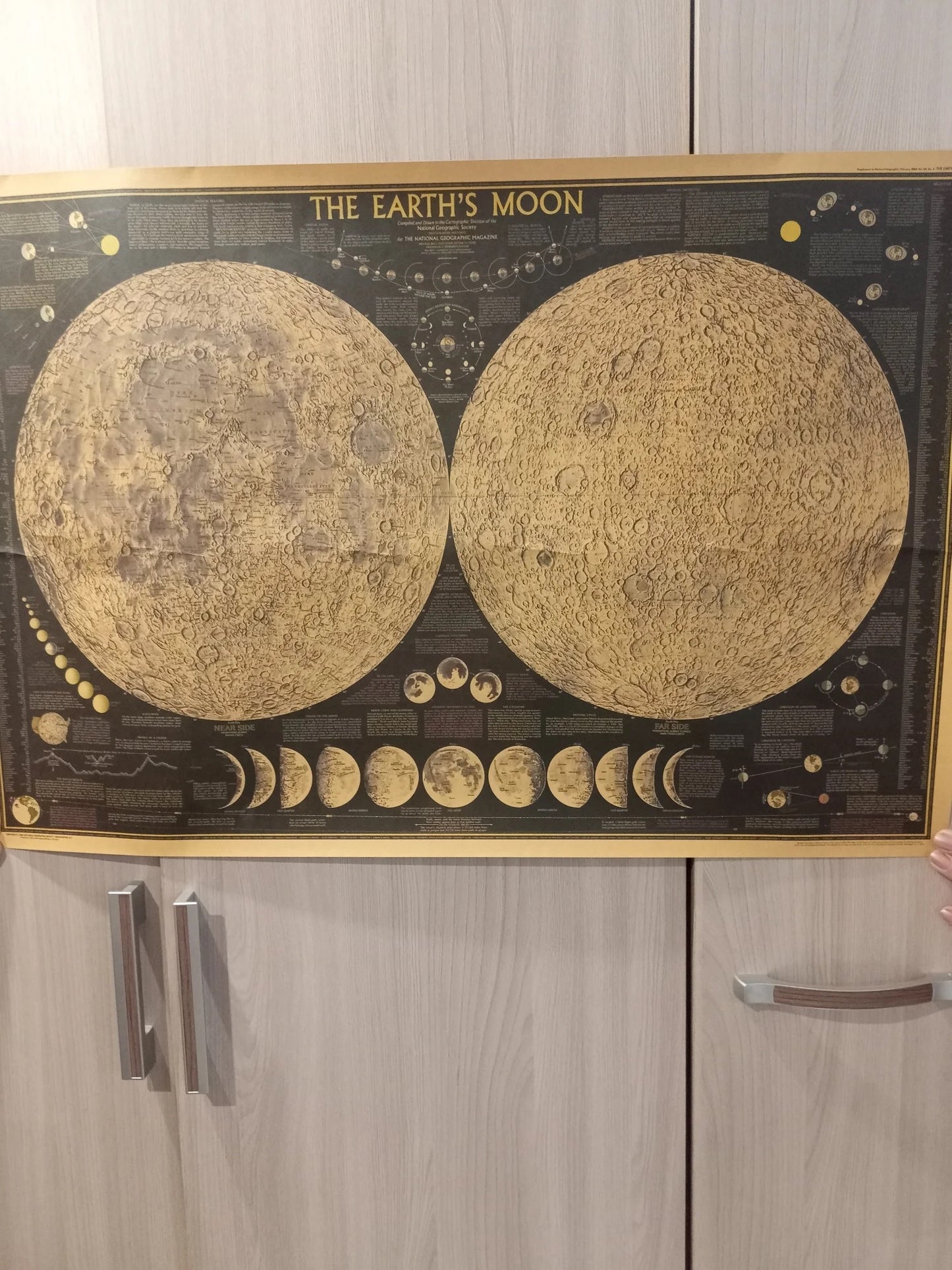 Moon Map Poster
