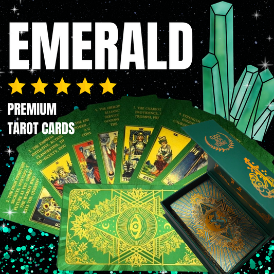 Emerald Foil Tarot Card Set | Rider-Waite Divination Deck