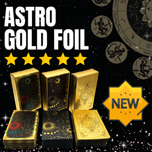 Astro Gold Foil Tarot Card Decks (Full & Learners Decks)