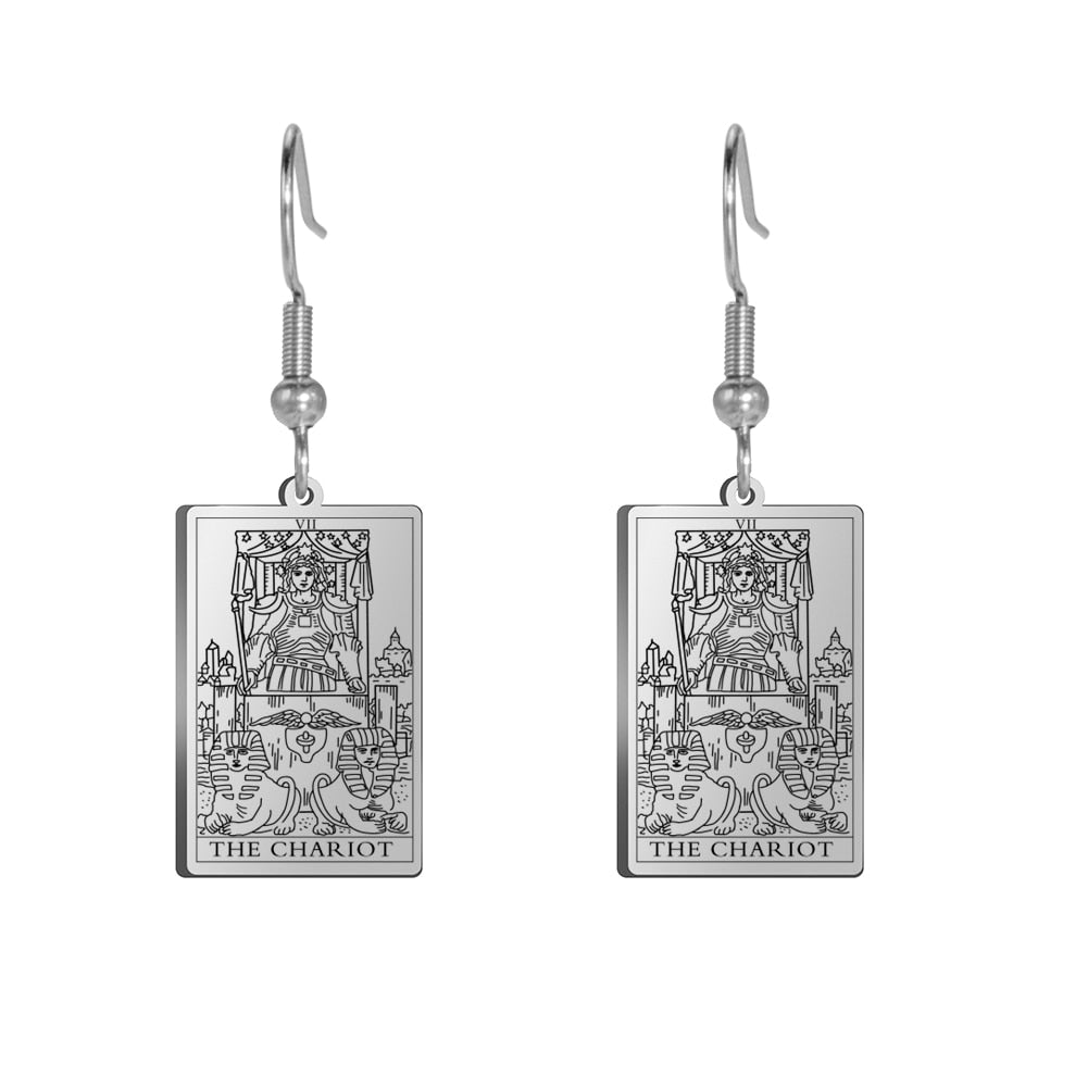 Tarot Card Gold/Silver Earring Set | Major Arcana, Spiritual Jewelry