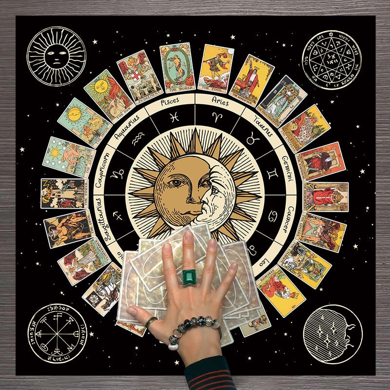 Tarot - Astrology Divination Reading Mat | Readings and Aesthetic