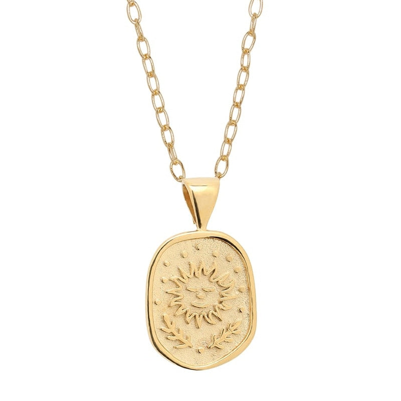 Oval Dainty Tarot Card Necklace| Major Arcana Jewelry