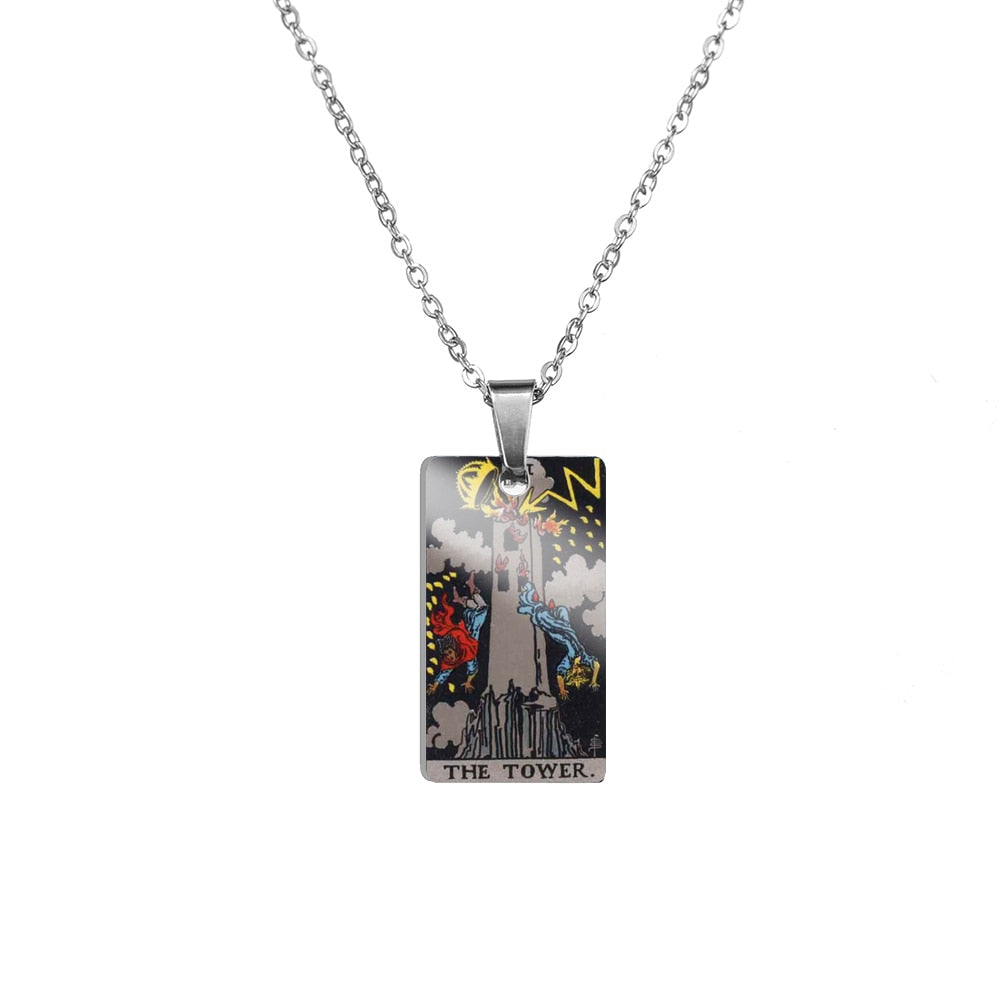 Tarot Card Necklace | True Color Rider-Waite-Smith Major Arcana Card