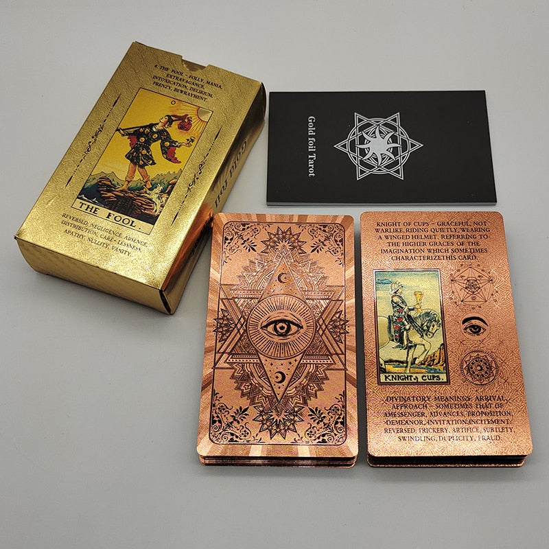 Premium Luxury Gold Foil Tarot Card Decks | Rider-Waite-Smith Oracle