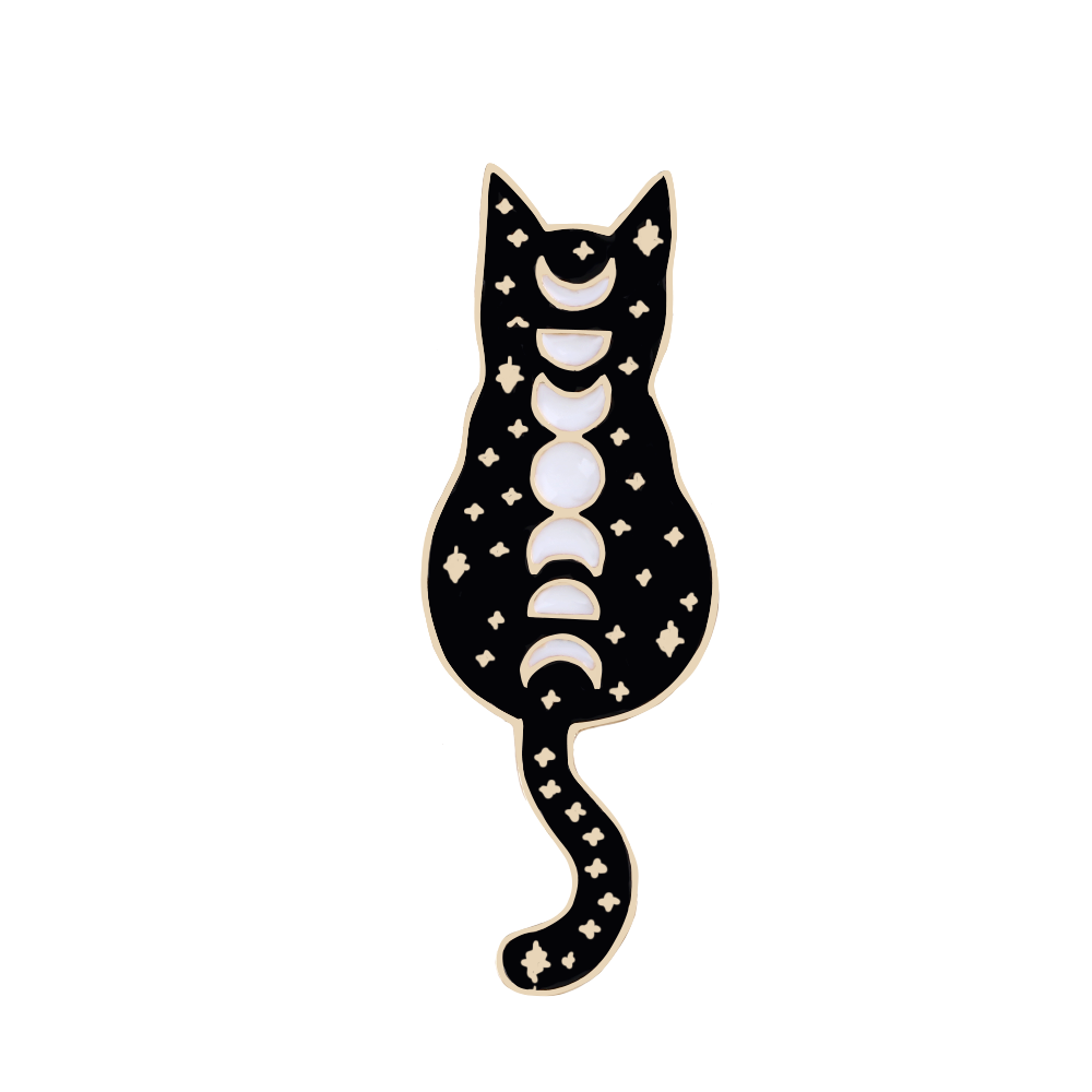 Cat - Witch Brooches