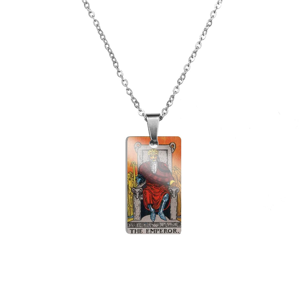 Tarot Card Necklace | True Color Rider-Waite-Smith Major Arcana Card