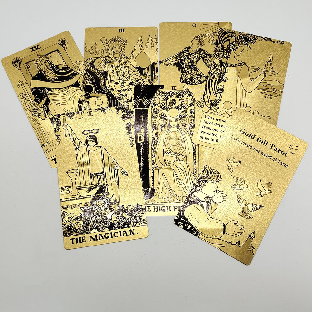 'Golden Knight' Tarot Card Deck | Rider-Waite-Smith Divination Deck