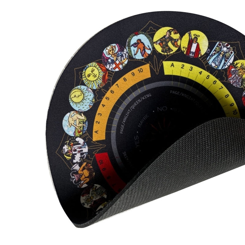 Divination Table Mat | Durable Rubber Tarot Card, Astrology Practice Mat