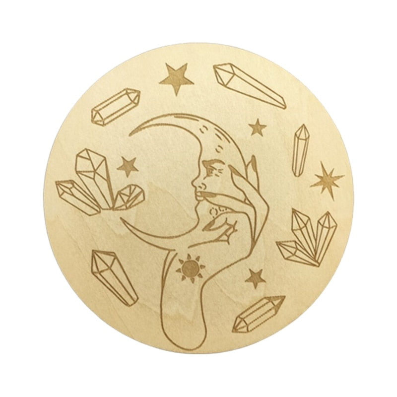 Wooden Divination Board | Metaphysical, Astrology, Tarot Card Altar