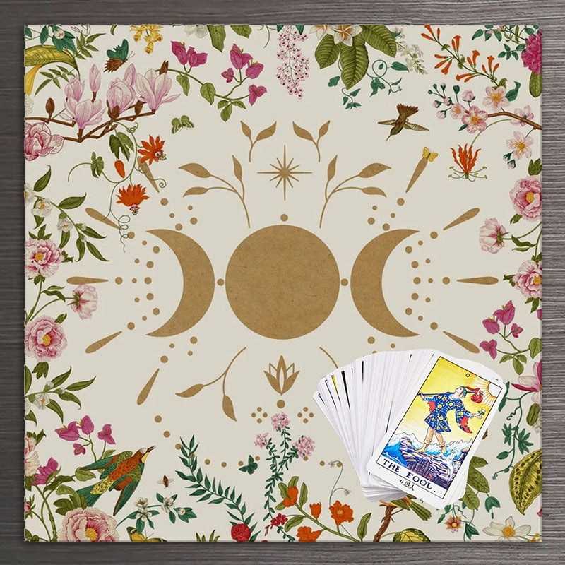 Triple Moon Divination Tapestry & Altar Cloth