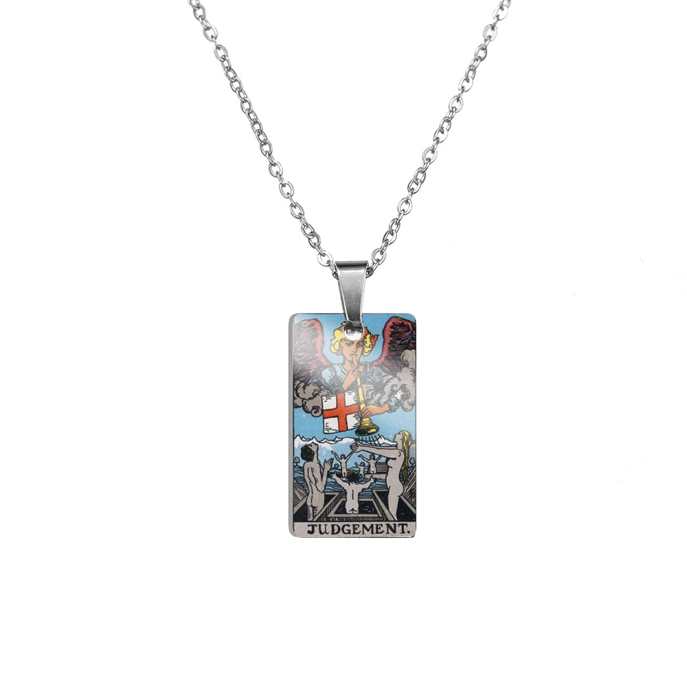 Tarot Card Necklace | True Color Rider-Waite-Smith Major Arcana Card