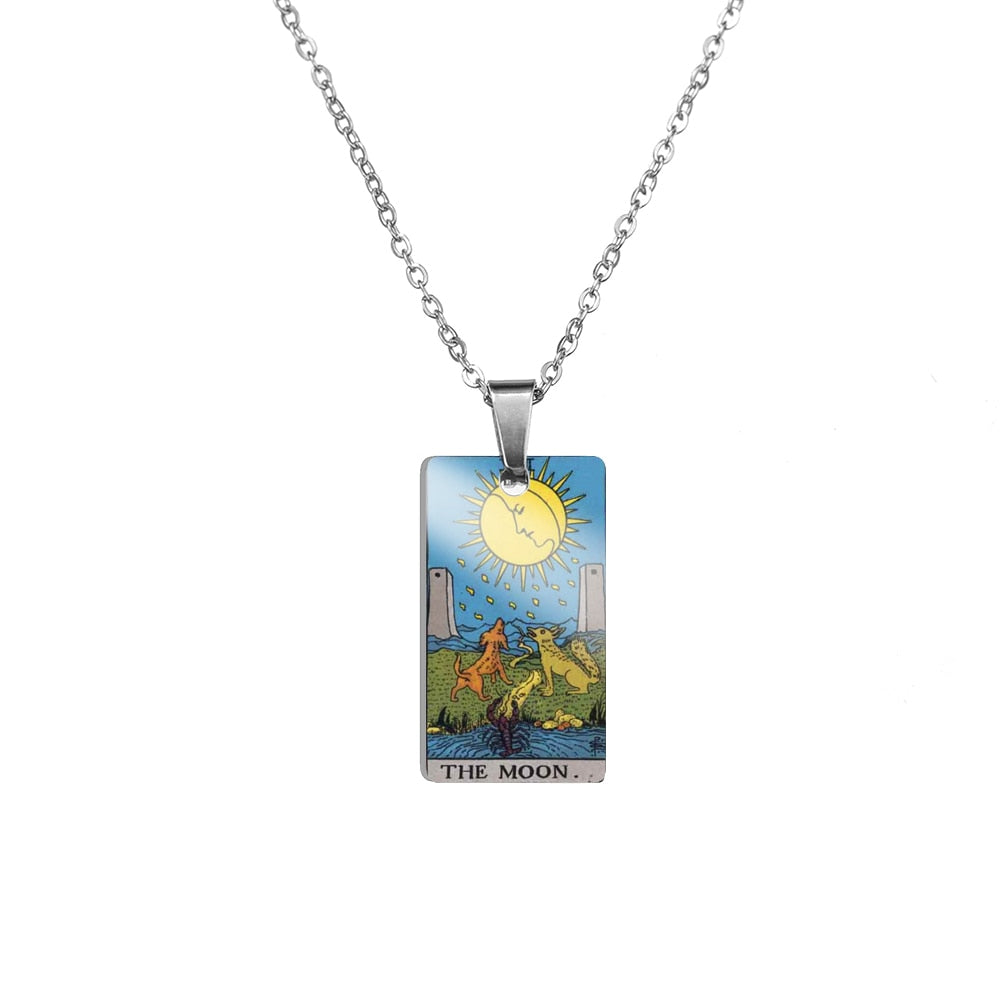 Tarot Card Necklace | True Color Rider-Waite-Smith Major Arcana Card