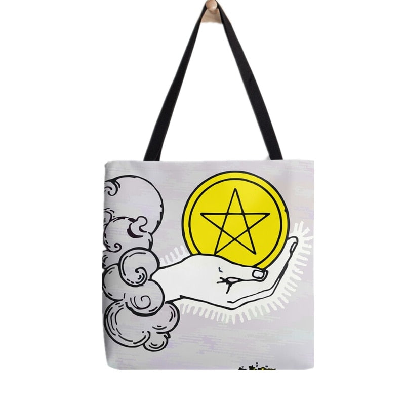 Tarot Card Major Arcana Tote Bag | Carrying Bag, Rider-Waite-Smith