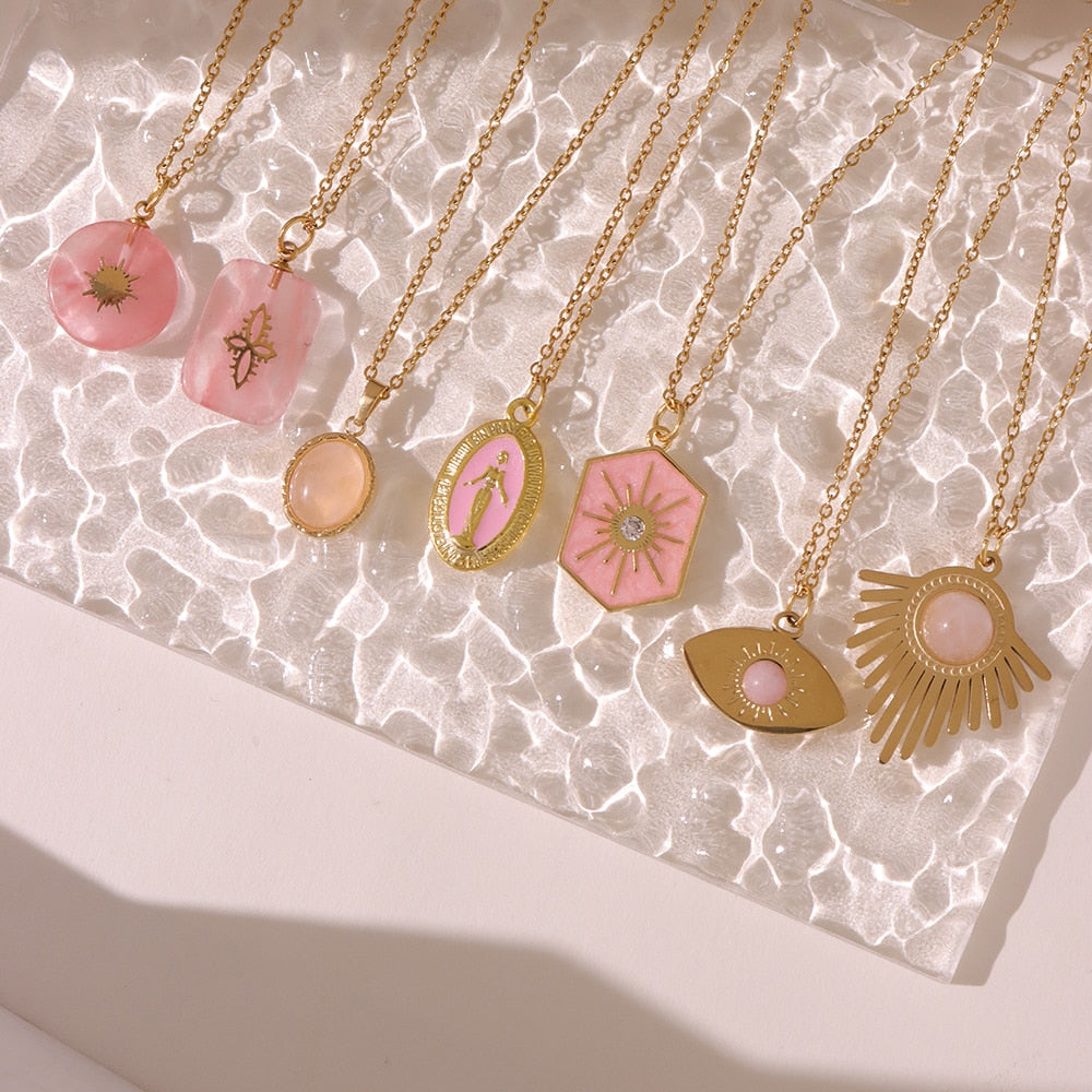 Pink Dainty Spiritual Jewelry | Spiritual Style and Aesthetic