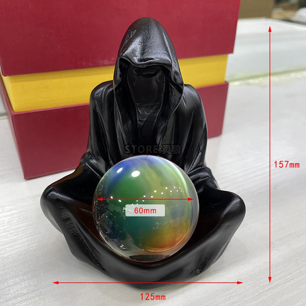 Amethyst Polished Crystal Ball Polished Globe | Reiki, Divination, Decor