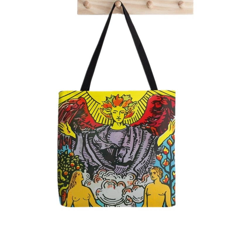 Tarot Card Major Arcana Tote Bag | Carrying Bag, Rider-Waite-Smith