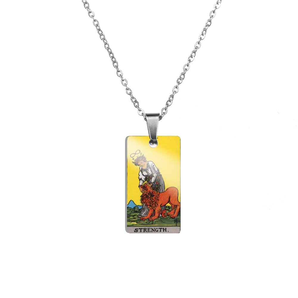 Tarot Card Necklace | True Color Rider-Waite-Smith Major Arcana Card