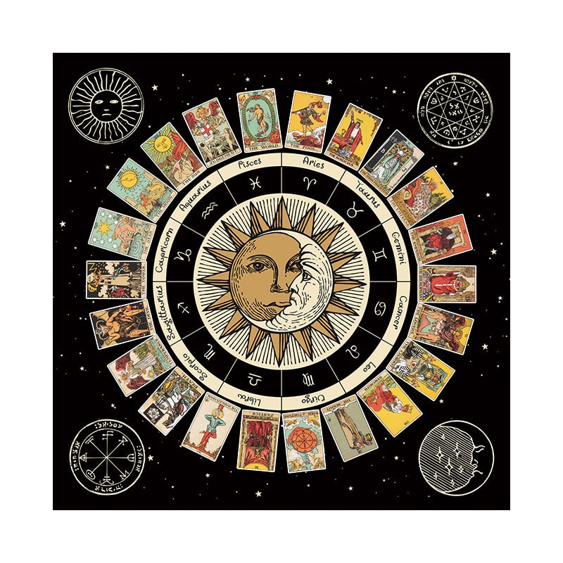 Tarot - Astrology Divination Reading Mat | Readings and Aesthetic
