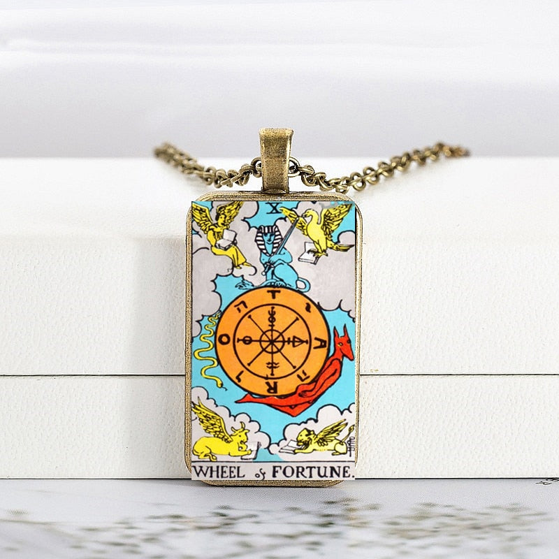 The Wheel of Fortune Necklace | Rider-Waite-Smith Deck Jewelry